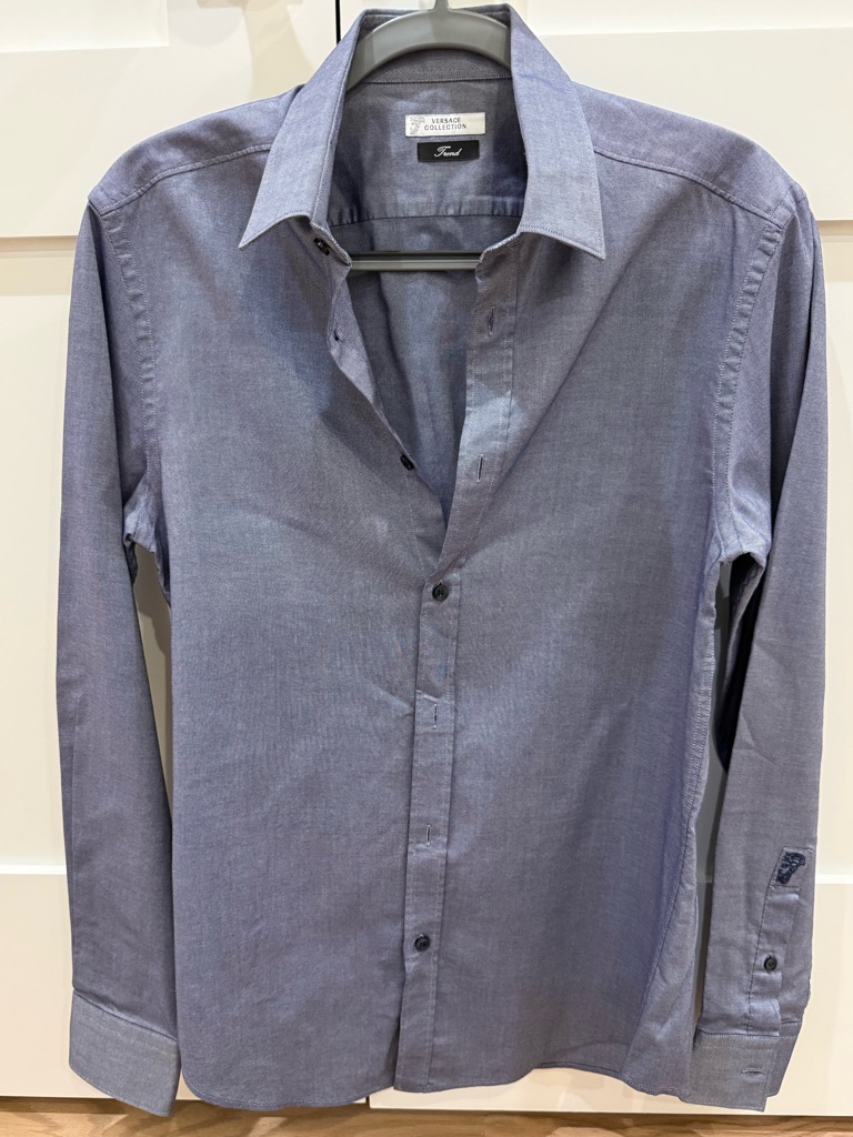Versace Collection Men's Light Blue Dress Shirt